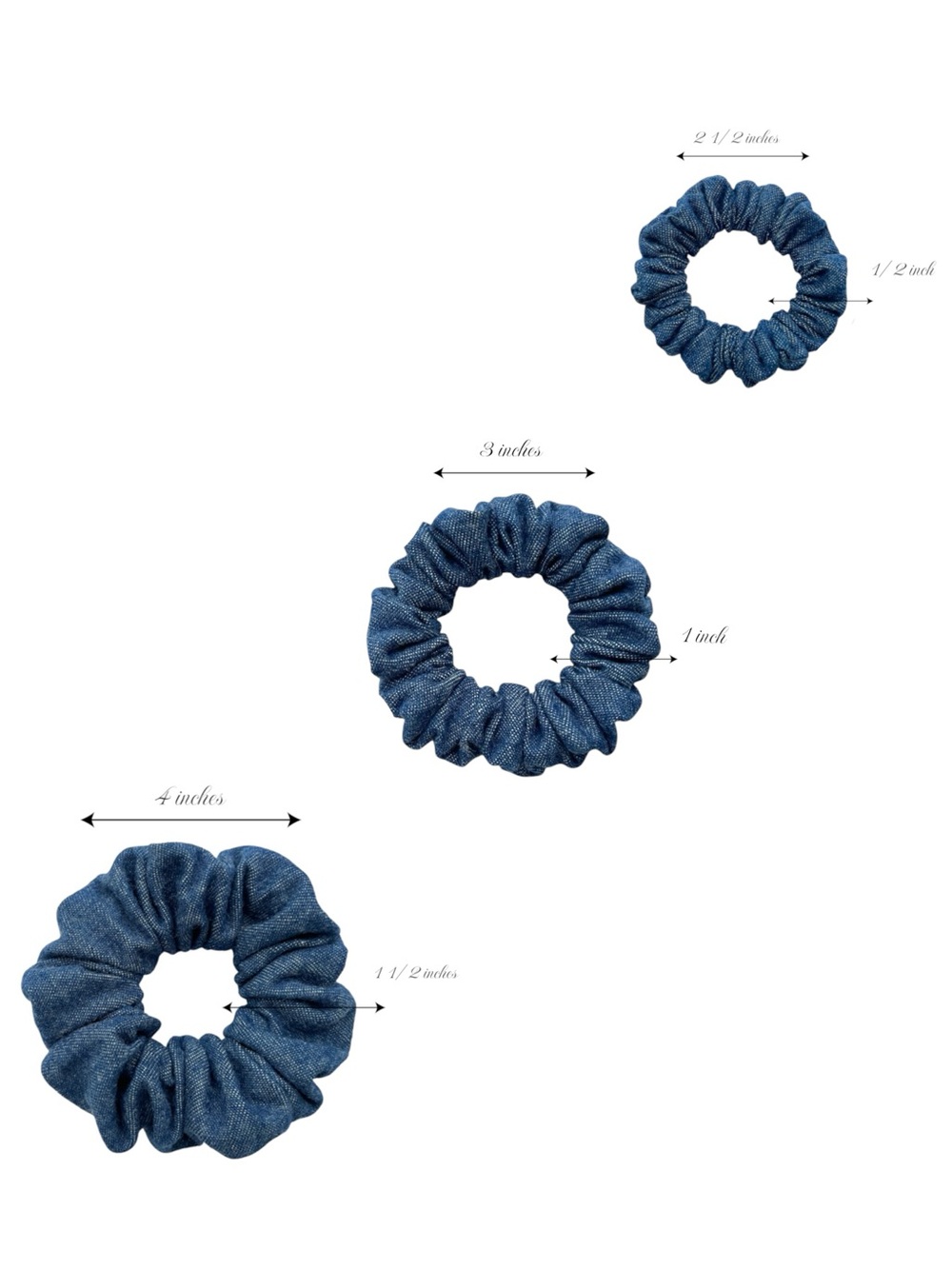 Denim Scrunchie Set - Picture 8 of 8